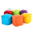 Large Quilted Bean Cubes - Set of 4 or 6 - view 2
