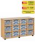 24 x 4L / 12 x 9L Combination Really Useful Box Storage Unit - view 1