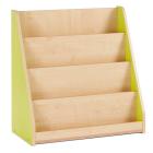Bubblegum Single Sided Library Unit with 4 Tiered Fixed Shelves - view 3