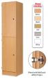 Secondary Height Two Door Locker - 1800mm - view 1