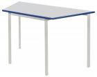 Cast Pu Edged Trapezoidal Classroom Table with Melamine Top - view 2