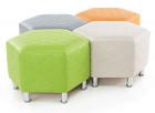 Hexagonal Quilted Seating - Set of 4 - view 1