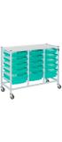 Gratnells Compact Medical Treble Column Trolley Complete Set A - view 2