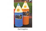 !!<<span style='font-size: 12px;'>>!!42 Litre Pencil Litter Bin - Micro!!<</span>>!! - view 3