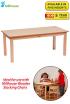 Rectangle Melamine Top Wooden Table - 1120 x 560mm - view 1