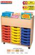 18 Tray Tall Mobile Book Trolley - view 1