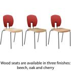 Hille SE Curve Chair With Wood Seat - view 3