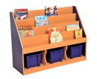 Milan Tiered Bookcases - 3 Large Tray Unit - view 2