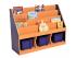 Milan Tiered Bookcases - 3 Large Tray Unit - view 2