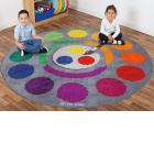 Decorative Colour Wheel Carpet  - view 1