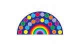 Rainbow 24 Spot Semi-Circle Placement Carpet - 2m x 4m - view 3
