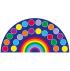 Rainbow 24 Spot Semi-Circle Placement Carpet - view 3