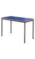 Contract Classroom Tables - Spiral Stacking Rectangular Table with Bullnosed MDF Edge - view 2