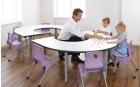 Whiteboard Height Adjustable Heavy Duty - Rainbow Shape Table - view 2