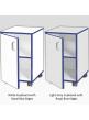 Jaz Storage Range - Single Width Cupboard - view 4