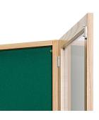 Decorative Beech Wood Frame Tamperproof Noticeboard - Twin Doors - view 2