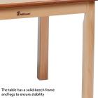 Small Rectangle Melamine Top Wooden Table And 4 Stacking Chairs Set - view 3