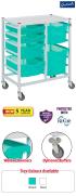 Gratnells Compact Medical Double Column Trolley Complete Set B - view 1