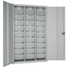 Lockable Treble Cupboard With 27 Deep Trays Set - 1830mm - view 1