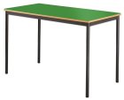 Contract Classroom Tables - Spiral Stacking Rectangular Table with Bullnosed MDF Edge - view 3