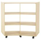 3 Shelf Curved Storage Unit - view 1