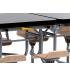 Primo Mobile Folding Table & Seating (Black Gloss) - view 2