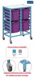 Gratnells Dynamis Double Column Trolley Complete Set - 4 Jumbo Trays - view 1