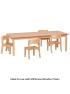 Large Rectangle Melamine Top Wooden Table - 1500 x 695mm - view 4
