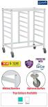Gratnells Compact Double Column Fixed Runner Trolley - 850mm High - view 1