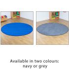 Plain Colour Round Carpet - 2000mm diameter - view 2