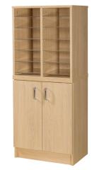 !!<<span style='font-size: 12px;'>>!!12 Space Pigeonhole Unit with Cupboard!!<</span>>!! - view 1