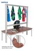 Gopak Enviro 1600mm Changing Room Bench with Coloured hooks - view 2