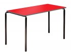 Contract Classroom Tables - Slide Stacking Rectangular Table with Spray Polyurethane Edge - view 3