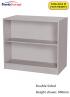 Sturdy Storage - Grey 1000mm Wide Double Sided Bookcase - view 1