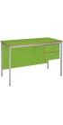 Fully Welded Teachers Desk With MDF Edge - 2 Drawer Pedestal - view 3