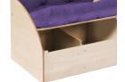 Reading Corner Seat with Purple Cushions (Maple) - view 2