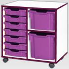 Jaz Storage Range - Double Width Variety Tray Units - view 1