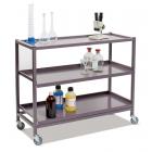 Gratnells Science Range - !!<<span style='color: #ff0000;'>>!!Bench Height!!<</span>>!! Empty Treble Trolley With Shelves And 75mm Castors - 860mm - view 4