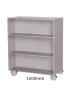 Sturdy Storage - Grey 1000mm Wide Mobile Double Sided Bookcase - view 2