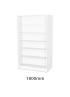 Sturdy Storage - White 1000mm Wide Double Sided Bookcase - view 4