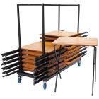 40 Z-Lite Folding Exam Desks With Trolley Set - view 1