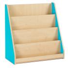 Bubblegum Single Sided Library Unit with 4 Tiered Fixed Shelves - view 4