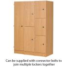 Primary Height Three Door Locker - 1370mm - view 3