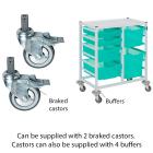 Gratnells Compact Medical Double Column Trolley Complete Set B - view 3