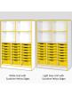 Jaz Storage Range - Triple Width Variety Tray Unit with Open Storage - view 4