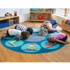 Yoga Position Carpet - 2m Diameter - view 1