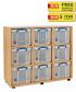 9 x 35L Really Useful Box Storage Unit - view 1