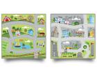 Small World Road Map Set 1 Indoor / Outdoor Carpets (Set of 4) - 1m x 1m Each - view 4