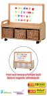 PlayScapes™ Low Storage Unit With Double Sided Magnetic Whiteboard Unit - view 1