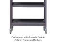 Gratnells Double Width Shelf with Clips - Pack of 2  !!<</br>>!!     !!<<span style='font-family: Arial; font-size: 10px; color: #333333;'>>!!(Only use with open span frames. NOT suitable for frames with columns) !!<</span>>!! - view 2